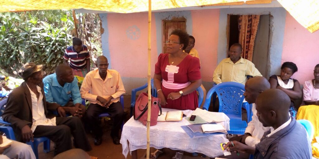 Meeting with Women groups in Kyegegwa District, Uganda.